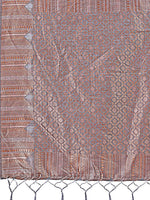 Thumbnail for Astita Grey Linen Cotton Saree with Woven Geometric Zari Motifs - Elegant Festive Wear for Women - Distacart