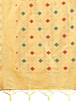 Thumbnail for Astita Elegant Yellow Woven Work Saree - A Whiff of Tradition Wrapped in Grace - Distacart