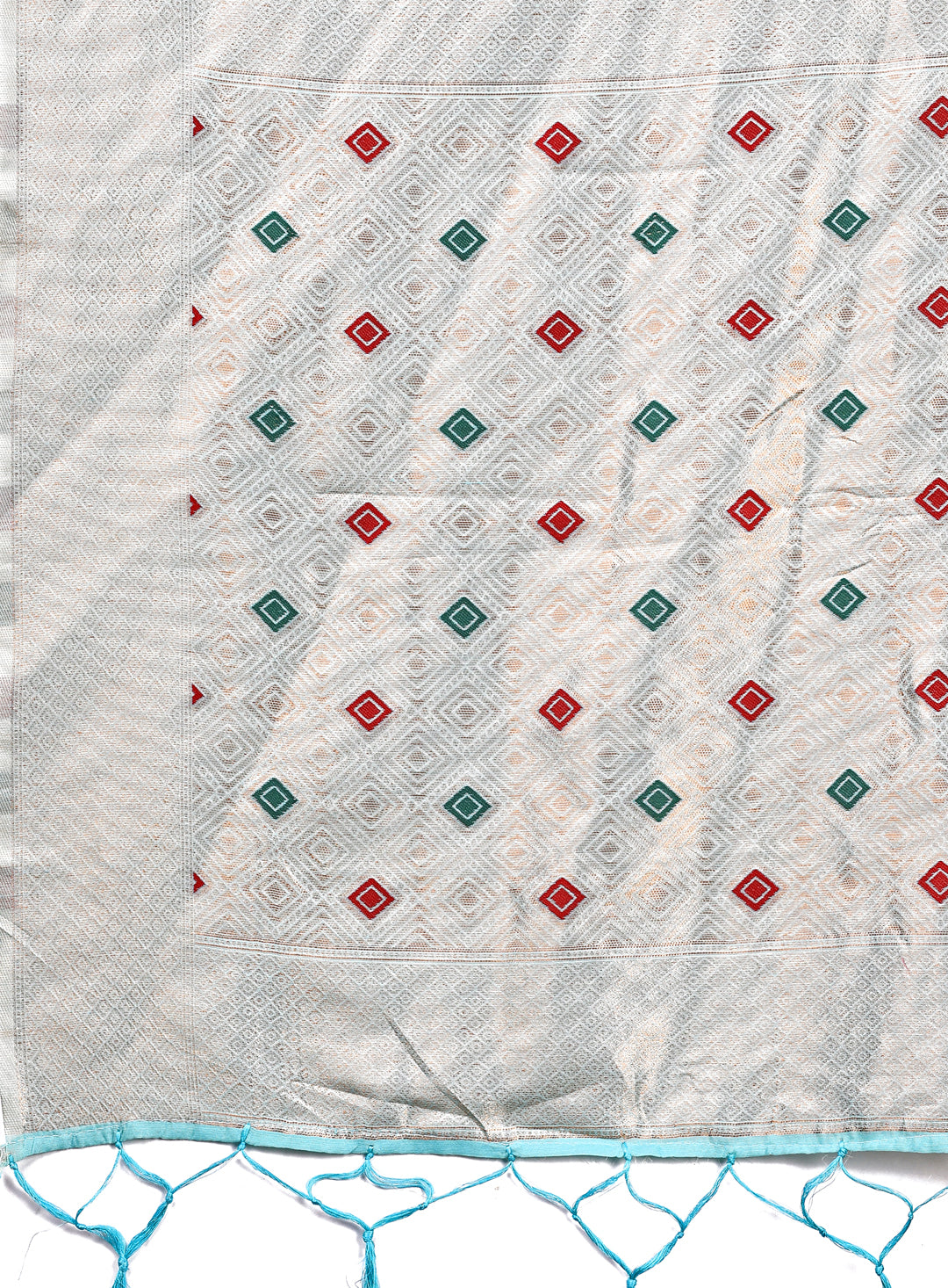 Astita Elegant Sky Blue Woven Work Saree - A Whiff of Tradition Wrapped in Grace - Distacart
