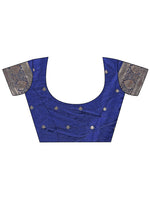 Thumbnail for Astita Graceful Navy Blue Banarasi Silk Saree with Silver Zari - Perfect Ethnic Wear for Weddings & Festive Moments - Distacart