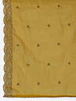 Thumbnail for Hand Embroidered Kurta With Pant & Dupatta Premium Luxury, Mustard - Hiral Fashion - Distacart