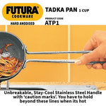 Thumbnail for Hawkins Futura 1 Cup Tadka Pan-240 ml Pan, Black