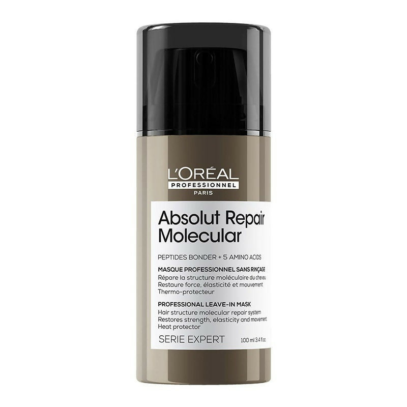 L'Oreal Paris Absolut Repair Molecular Deep Repairing Leave-In Cream For Damaged Hair - Distacart