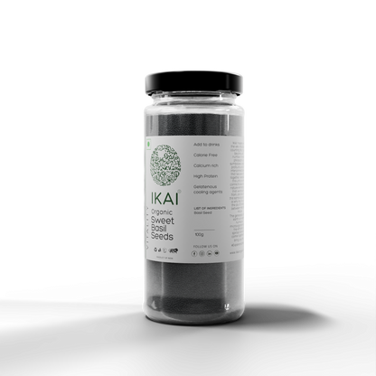 3 - Organic Sweet Basil Seeds -100g