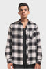 Xkind Black Flannel Checks Regular Fit Shirt - Distacart