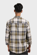 Thumbnail for Jonesburg Dark Green Checks Regular Fit Shirt