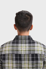 Thumbnail for Xkind Green Checks Regular Fit Shirt