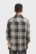 Thumbnail for Xkind Green Checks Regular Fit Shirt