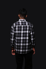 Thumbnail for Jonesburg Black Flannel Checks Regular Fit Shirt
