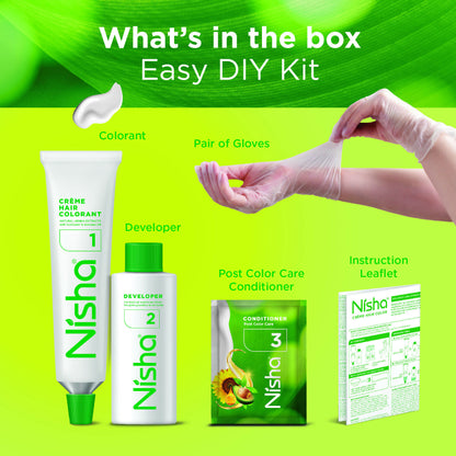 Nisha Creme Hair Color for Women - Mahogany - Distacart