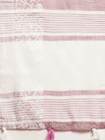 Thumbnail for Astita Linen Purple Saree