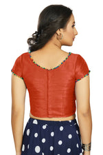 Thumbnail for Aastha Fashion Women's Orange Art Silk Designer Party Wear Readymade Blouse - Distacart
