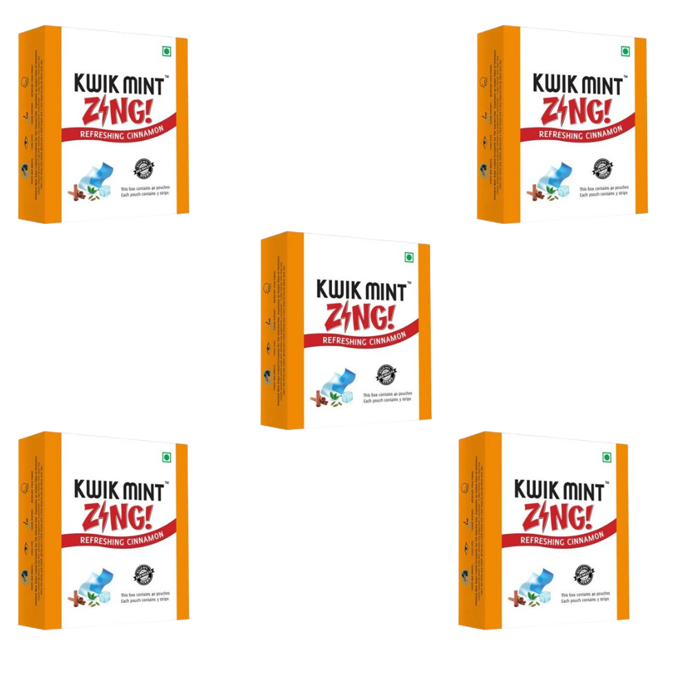 Kwik Mint Zing Refreshing Cinnamon Sugar Free Mouth Freshener - Distacart