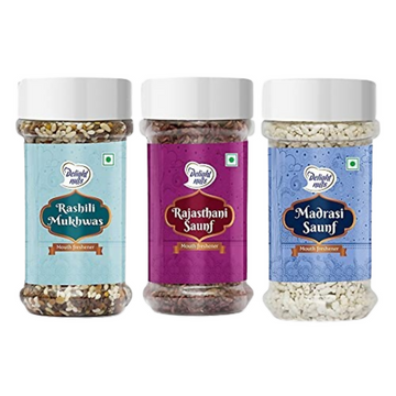 Delight nuts Mukhwas - Rashili Mukhwas , Rajasthani Saunf & Madrasi Saunf - Dista