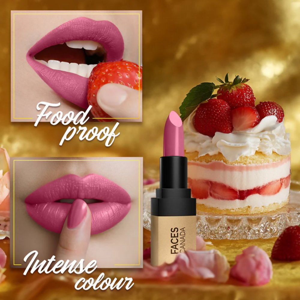 Faces Canada Comfy Matte Velvet Touch Lipstick - Strawberry Shortcake 10 - Distacart