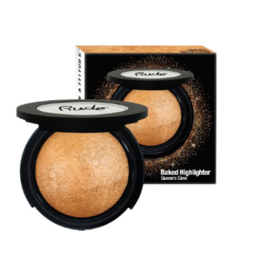 Rude Cosmetics Baked Highlighter Shimmer - Queens Glow - Distacart