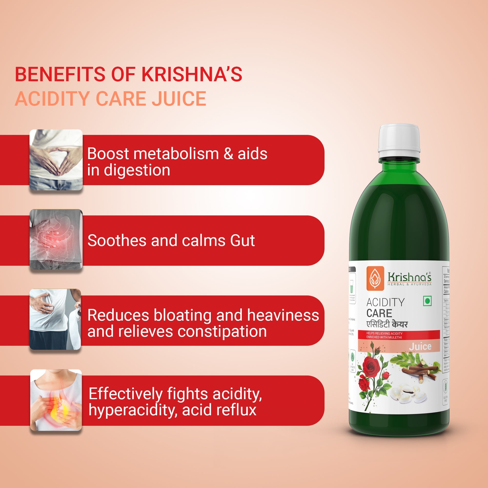 Krishna'S Herbal & Ayurveda Acidity Care Juice