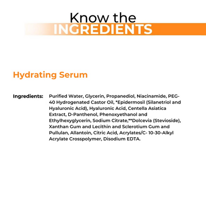 Dermabay Hydrating Serum Advanced Formula with Hyaluronic acid & Niacinamide - Distacart