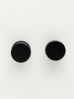 Thumbnail for NVR Men's Black Rhodium Plated Studs Earrings - Distacart