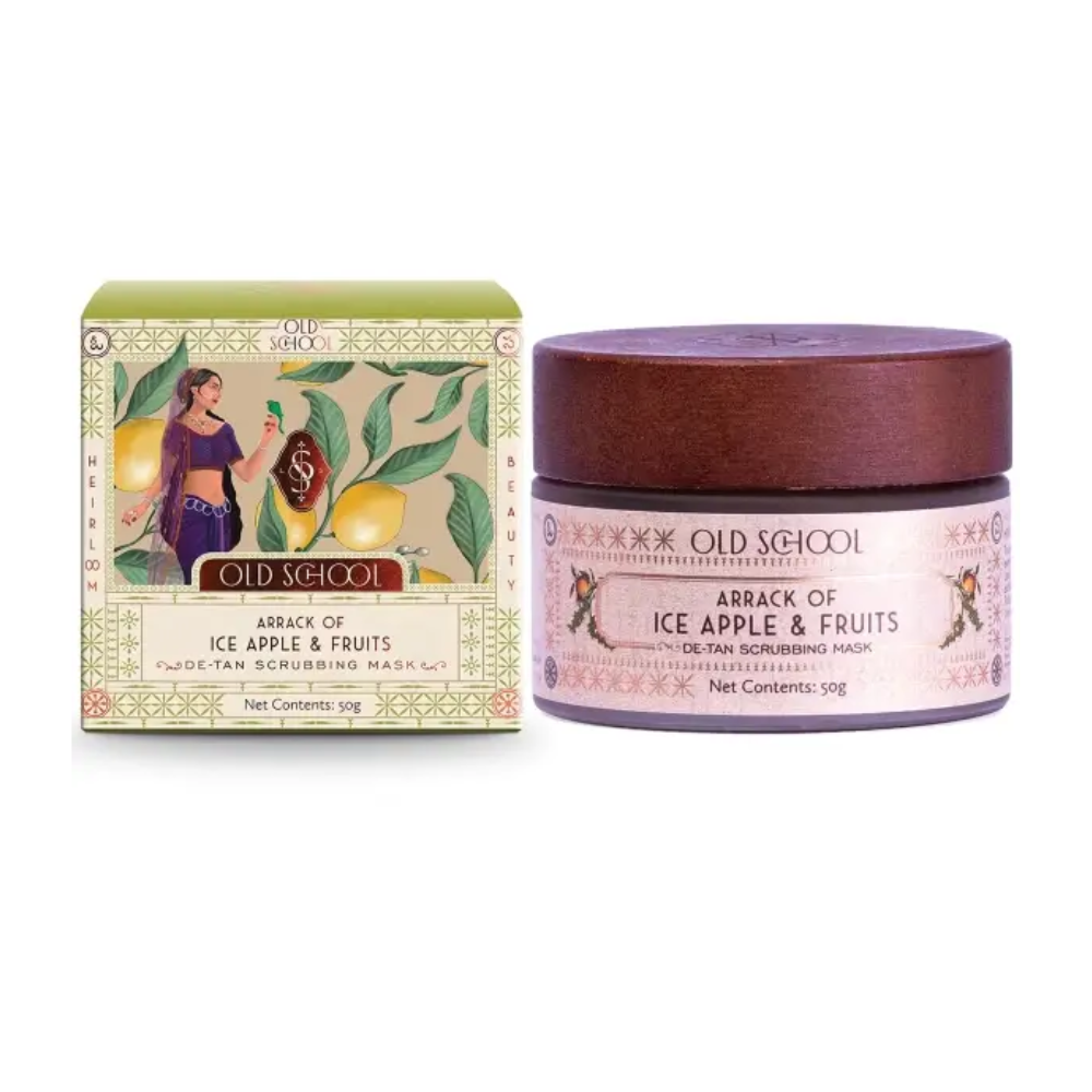 Old School Rituals Ice Apple & Fruit De-Tan Scrubbing Mask - Distacart