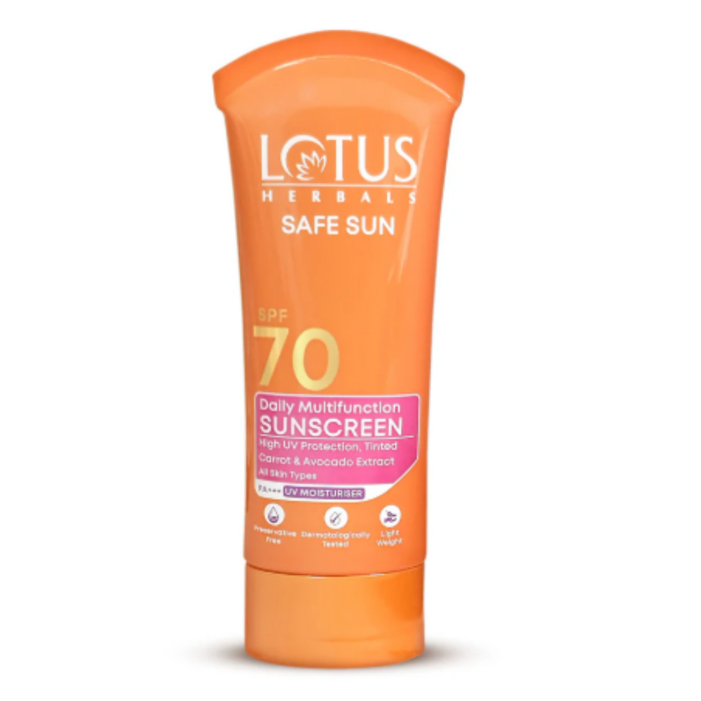 Lotus Herbals Safe Sun Daily Multi-Function Sunblock Sunscreen SPF 70 - Distacart