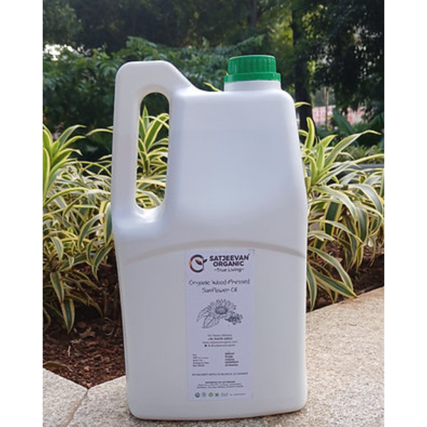 Satjeevan Organic Wood-Pressed Sunflower Oil