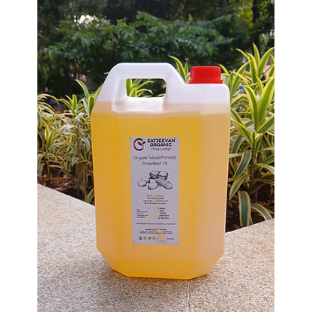 Satjeevan Organic Wood-Pressed Groundnut Oil