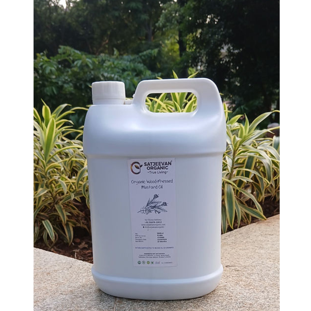 Satjeevan Organic Wood-Pressed Mustard Oil
