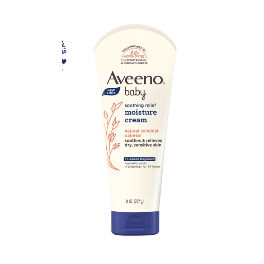 Aveeno Baby Soothing Relief Moisture Cream, 24-Hour Protection for Dry, Itchy or Sensitive Skin - Distacart
