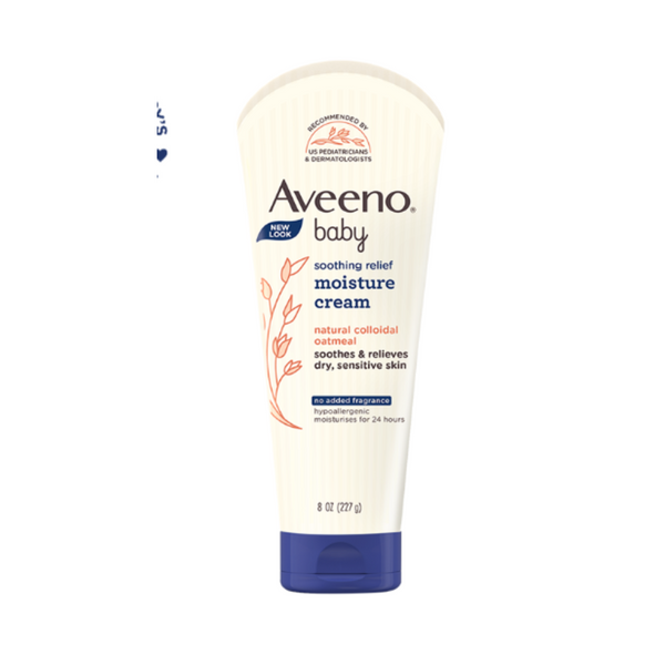 Aveeno Baby Soothing Relief Moisture Cream, 24-Hour Protection for Dry, Itchy or Sensitive Skin - Distacart