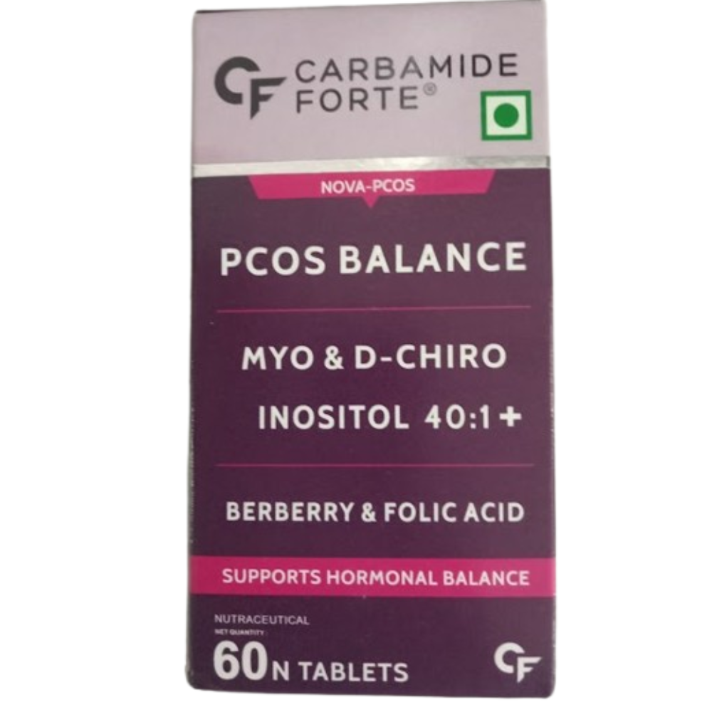 Carbamide Forte PCOS Support Tablets with Myo-Inositol to D-Chiro-Inositol 40:1 - Distacart