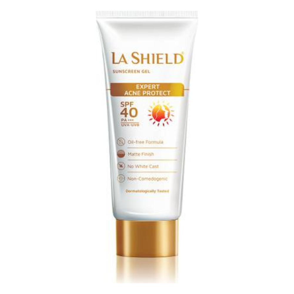 La Shield SPF 40 PA+++ Mineral Sunscreen Gel - Distacart