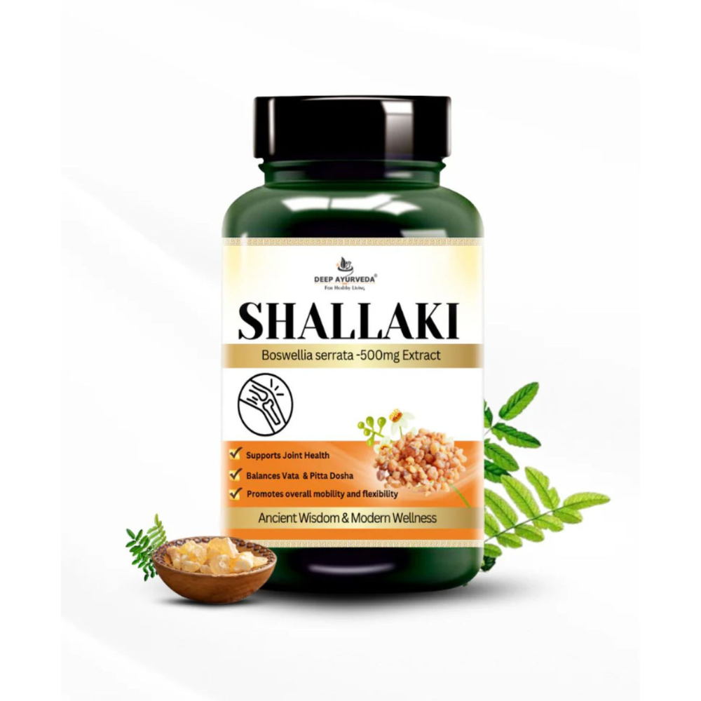 Deep Ayurveda Shallaki 500mg Veg Capsule - Distacart