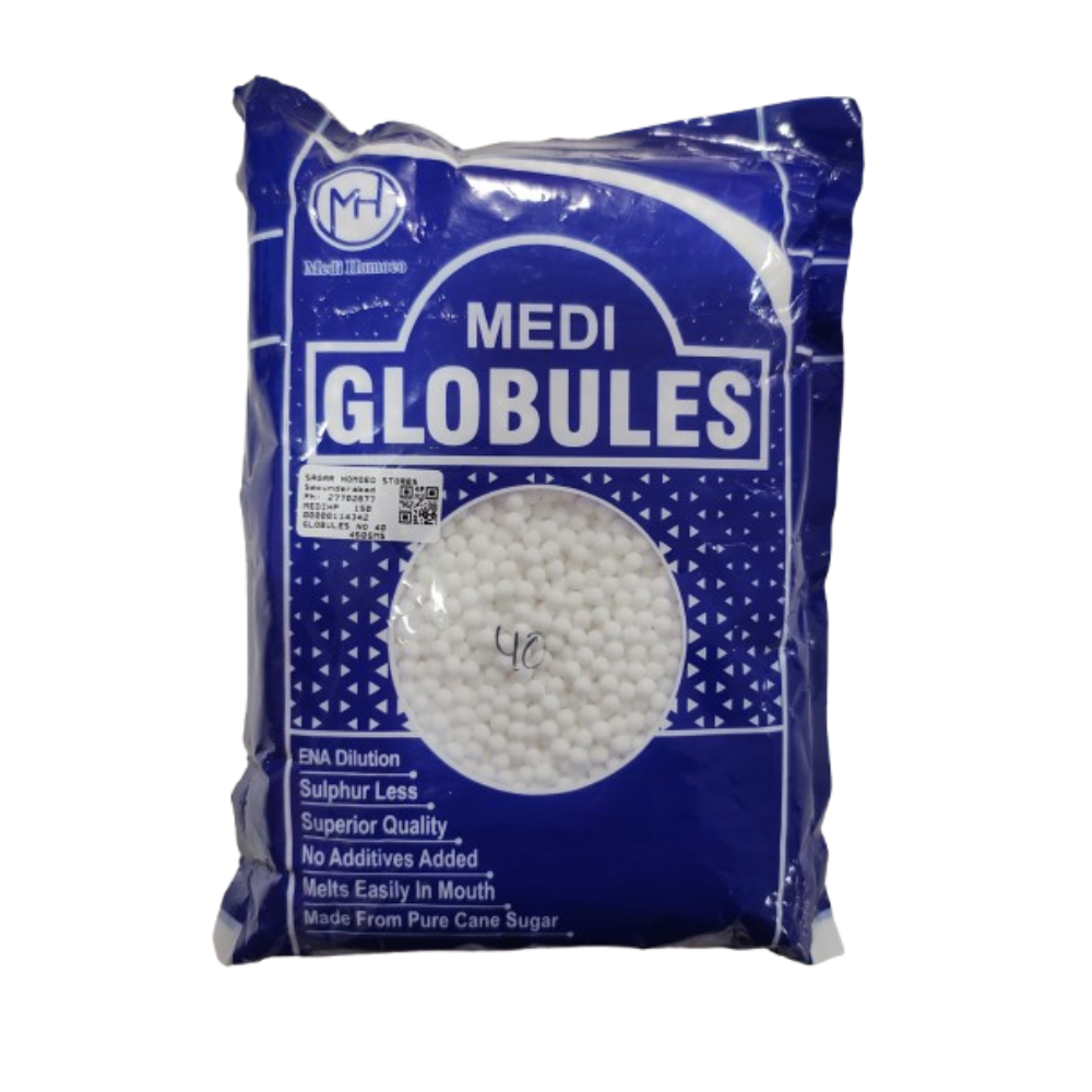 Medi Homeopathy Globules/ Blank Pellets (Size 40) - Distacart