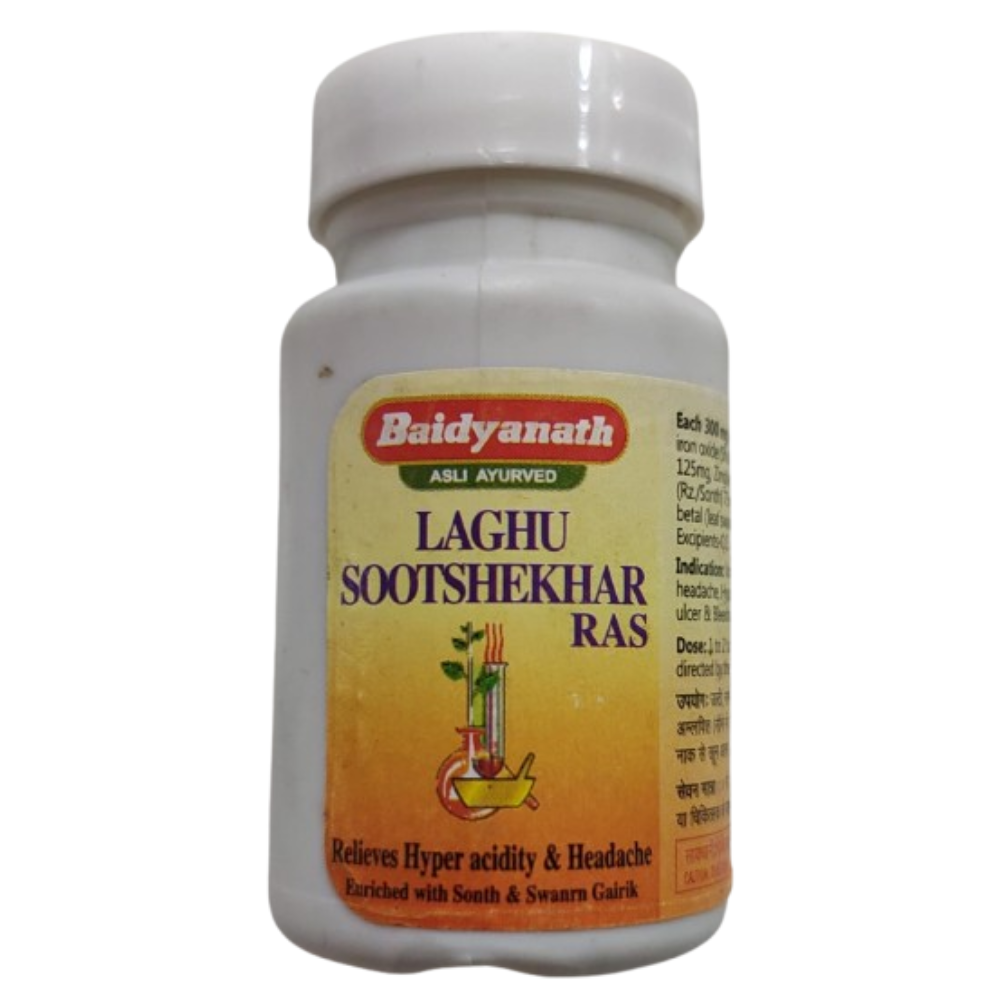 Baidyanath Jhansi Laghu Sutshekhar Tablets - Distacart