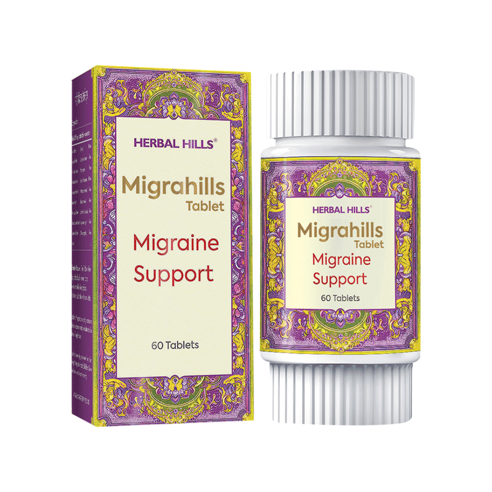 Herbal Hills Migrahills Migraine Support Tablets - Distacart