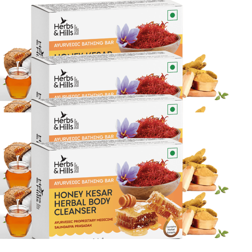 Herbs & Hills Honey Kesar Herbal Body Cleanser - Distacart