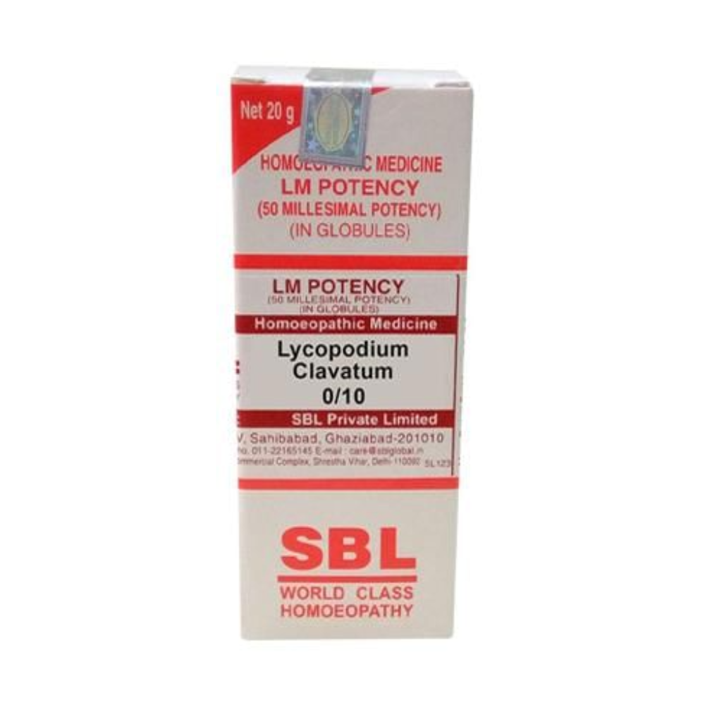 SBL Homeopathy Lycopodium Clavatum LM Potency - Distacart