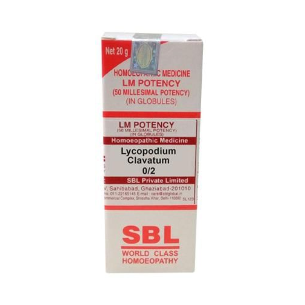 SBL Homeopathy Lycopodium Clavatum LM Potency - Distacart