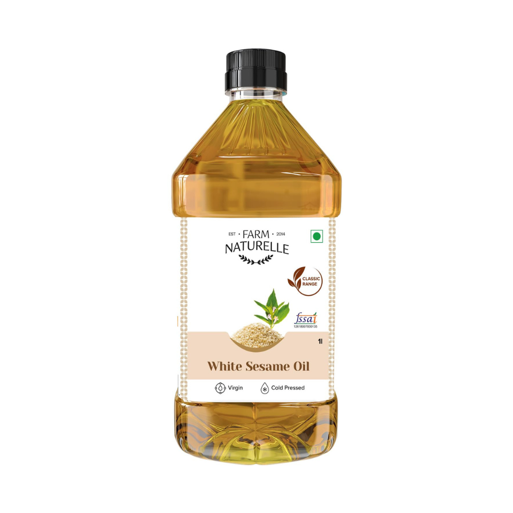 Farm Naturelle Cold Pressed Virgin White Sesame Seed Oil - Distacart