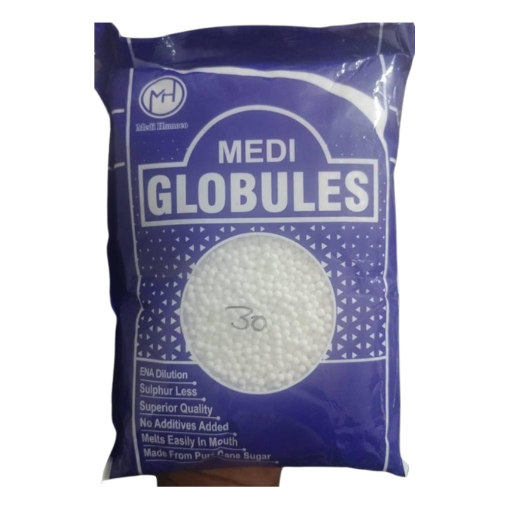 Medi Homeopathy Globules/ Blank Pellets (Size 30) - Distacart