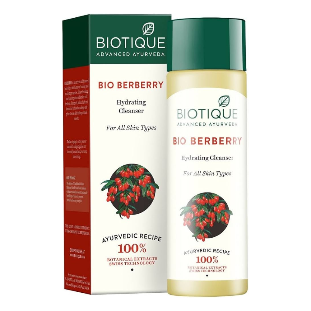 Biotique Advanced Ayurveda Bio Berberry Hydrating Cleanser - Distacart