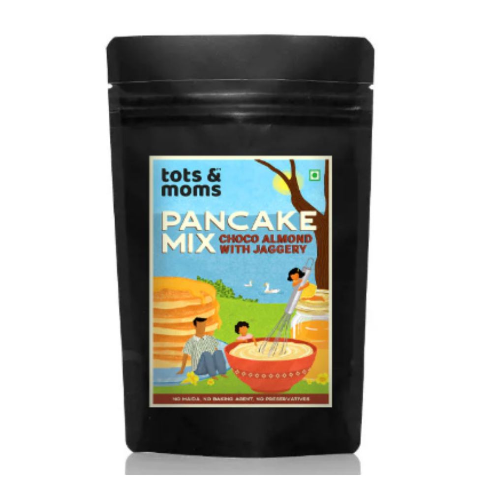 Tots and Moms Organic Choco Almond with Jaggery Pancake Mix - Distacart