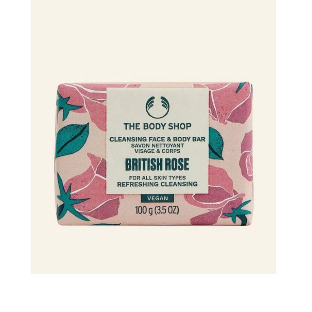 The Body Shop British Rose Exfoliating Soap - Distacart