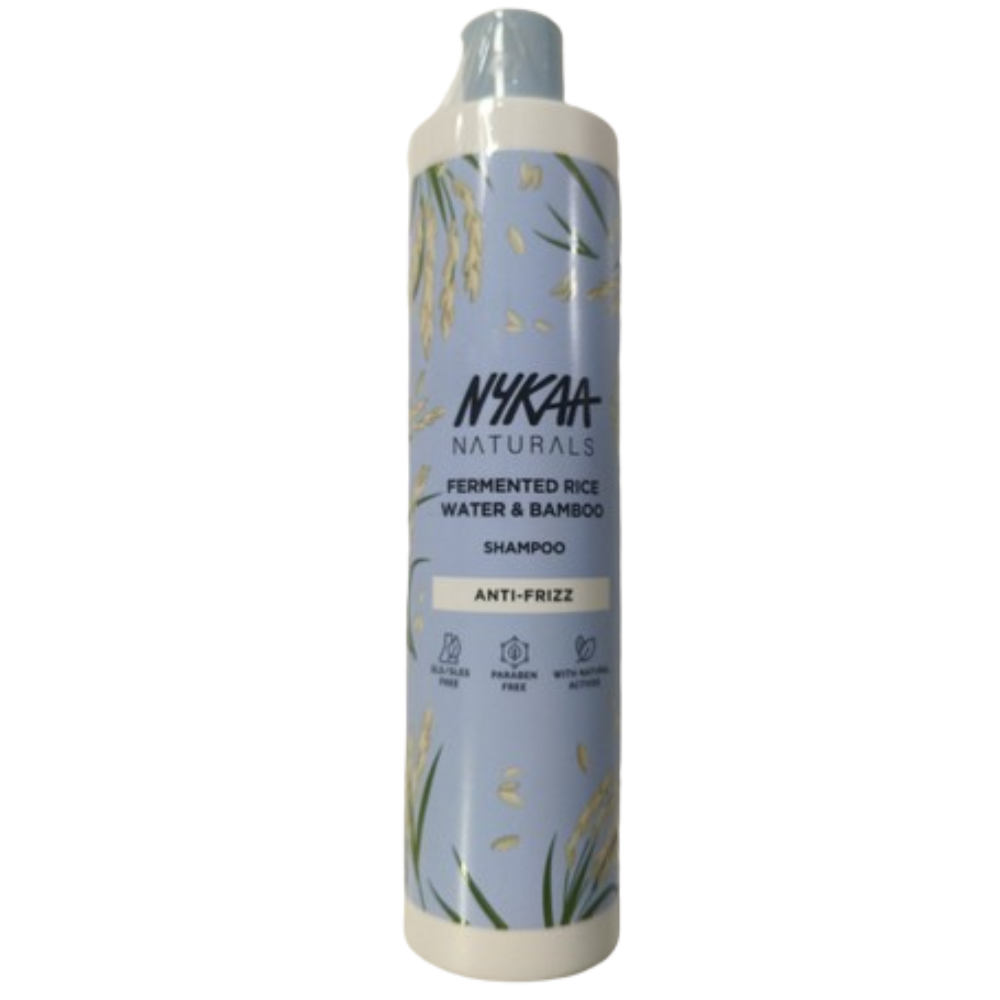 Nykaa Naturals Anti-Frizz Shampoo With Fermented Rice Water, Bamboo & Argan Oil - Distacart