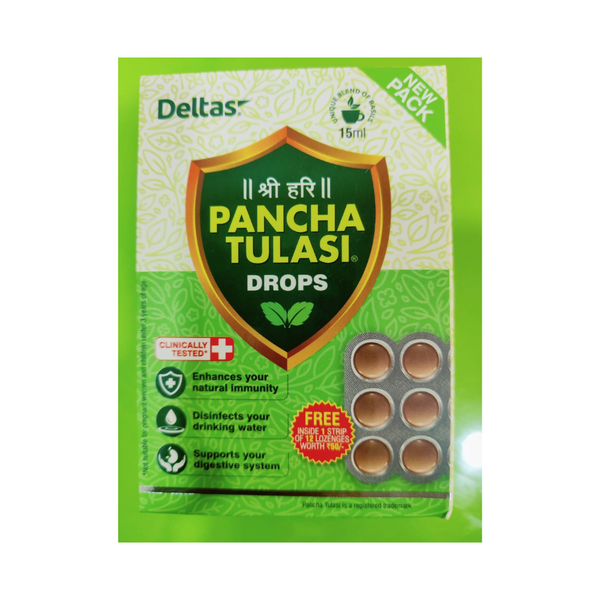 Deltas Pancha Tulasi Drops - Distacart