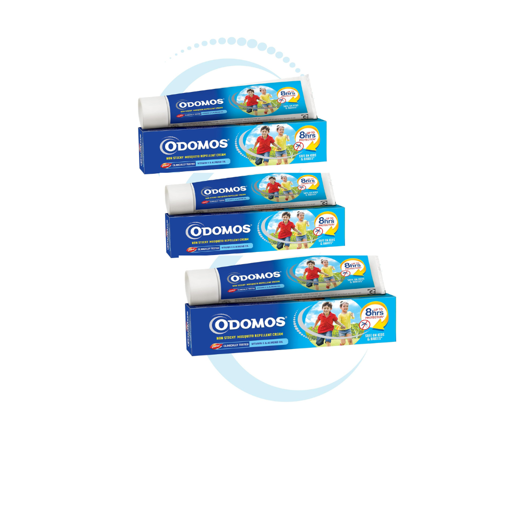 Dabur Odomos Non-Sticky Mosquito Repellent Cream With Vitamin E & Almond - Distacart