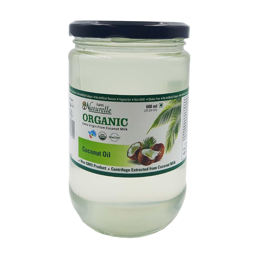 Farm Naturelle 100% Pure Organic Extra-Virgin Cold Pressed Coconut Oil - Distacart