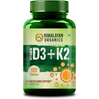 Himalayan Organics Vitamin D3 + K2 Promote Healthy Bones Nutraceutical Tablets - Distacart