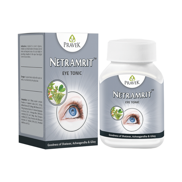 Pravek Netramrit Eye Tonic Capsules - Distacart